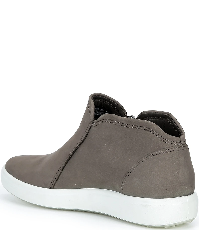 ECCO Women's Soft 7 Nubuck Low Zip Sneaker Booties