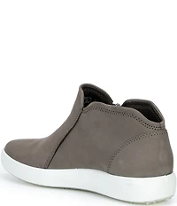 ECCO Women's Soft 7 Nubuck Low Zip Sneaker Booties