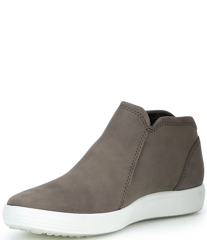 ECCO Women's Soft 7 Nubuck Low Zip Sneaker Booties