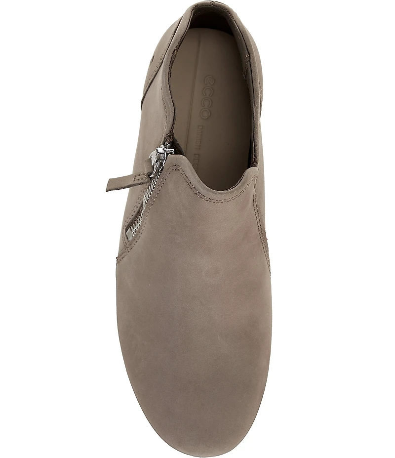 ECCO Women's Soft 7 Nubuck Low Zip Sneaker Booties