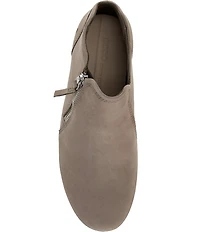 ECCO Women's Soft 7 Nubuck Low Zip Sneaker Booties