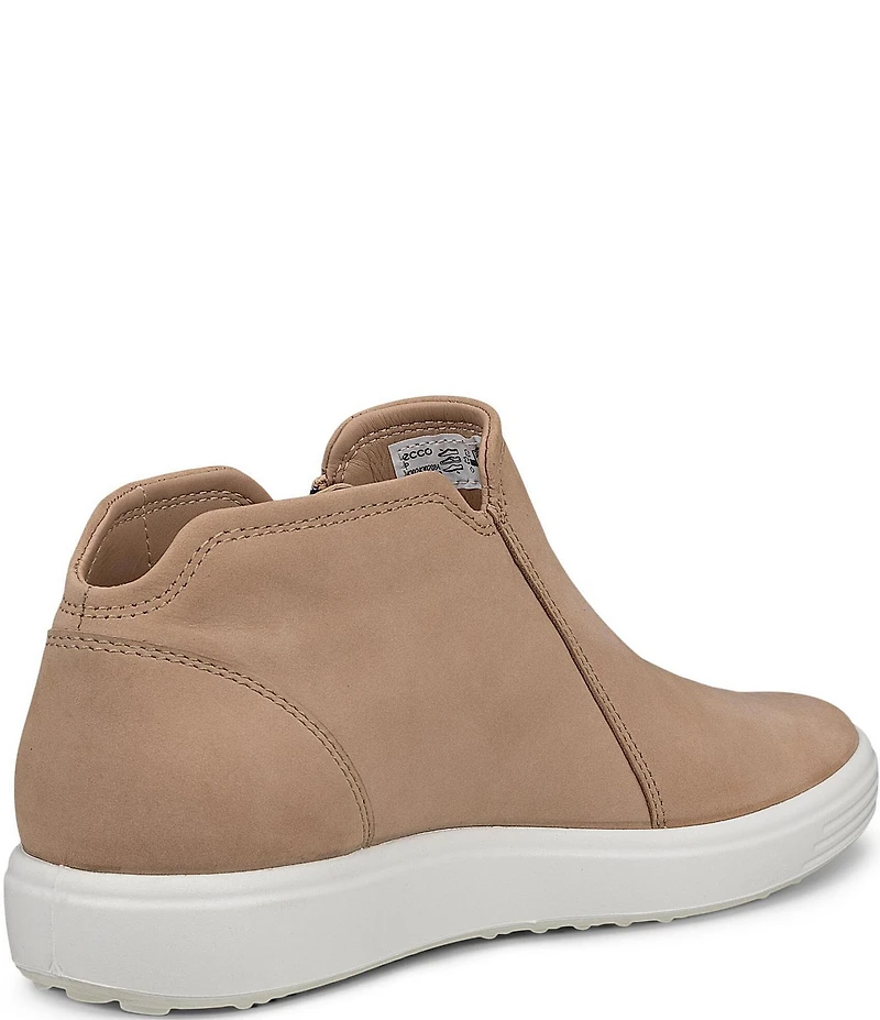ECCO Women's Soft 7 Nubuck Low Zip Sneaker Booties