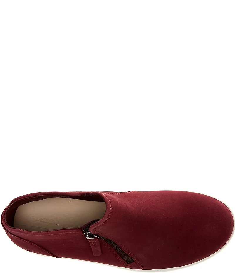 ECCO Women's Soft 7 Nubuck Low Zip Sneaker Booties