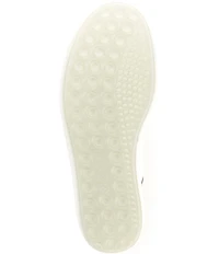 ECCO Women's Soft VII Leather Elastic Lace Slip On Sneakers