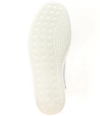 ECCO Women's Soft VII Leather Elastic Lace Slip On Sneakers