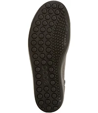 ECCO Women's Soft VII Leather Elastic Lace Slip On Sneakers