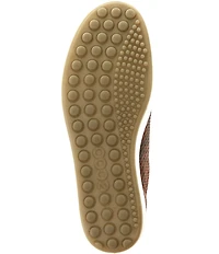 ECCO Women's Soft VII Snake Print Leather Lace Up Sneakers