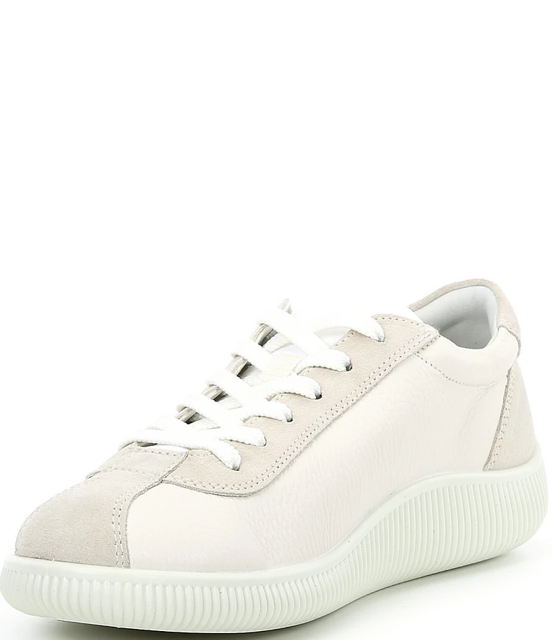 ECCO Women's Soft Zero Leather Lace Up Sneakers
