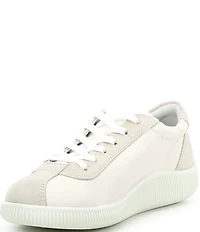 ECCO Women's Soft Zero Leather Lace Up Sneakers