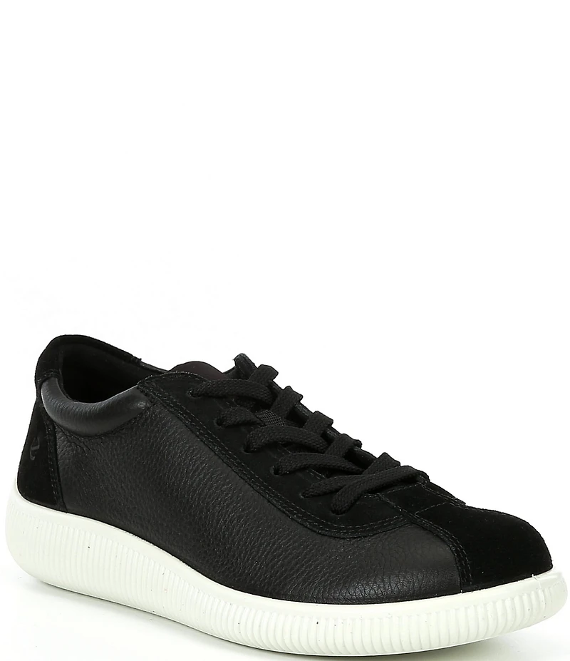 ECCO Women's Soft Zero Leather Lace Up Sneakers