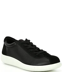 ECCO Women's Soft Zero Leather Lace Up Sneakers