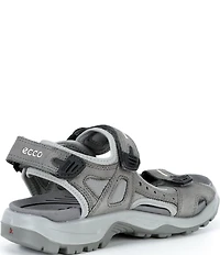 ECCO Men's Yucatan Oiled Nubuck Textile Backstrap Sandals