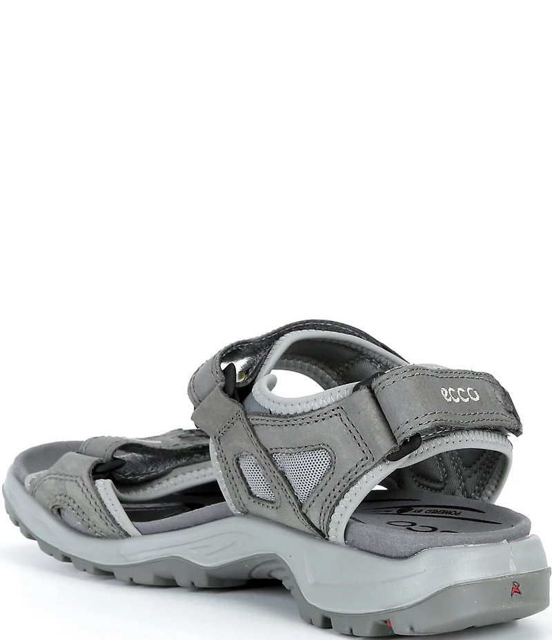 ECCO Men's Yucatan Oiled Nubuck Textile Backstrap Sandals