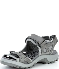 ECCO Men's Yucatan Oiled Nubuck Textile Backstrap Sandals