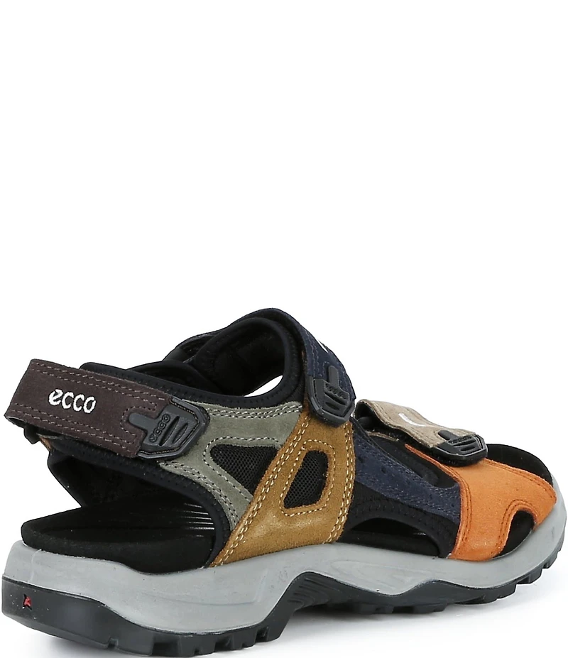ECCO Men's Yucatan Oiled Nubuck Textile Backstrap Sandals