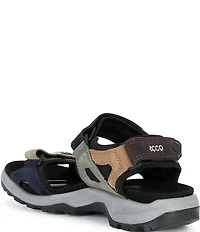 ECCO Men's Yucatan Oiled Nubuck Textile Backstrap Sandals