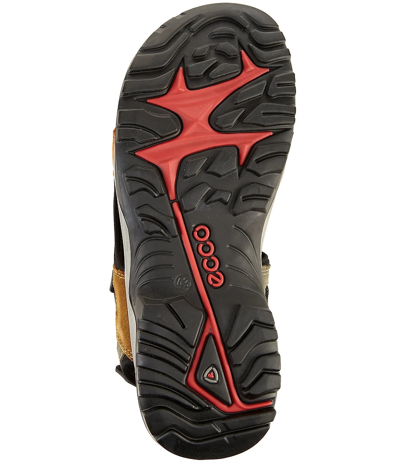 ECCO Men's Yucatan Oiled Nubuck Textile Backstrap Sandals