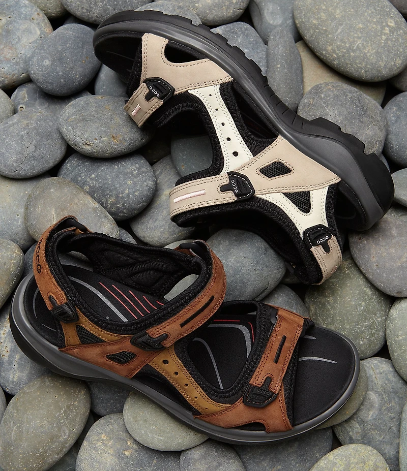 ECCO Offroad Yucatan Adjustable Strap Leather Sandals