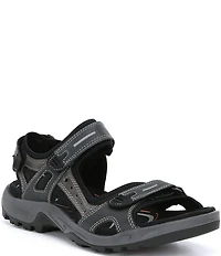 ECCO Men's Yucatan Oiled Nubuck Textile Backstrap Sandals
