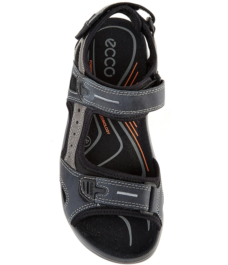 ECCO Men's Yucatan Oiled Nubuck Textile Backstrap Sandals