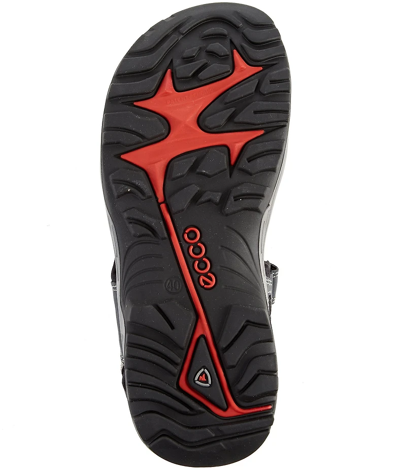 ECCO Men's Yucatan Oiled Nubuck Textile Backstrap Sandals