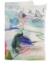 Echo Abstract Floral Scarf Wrap