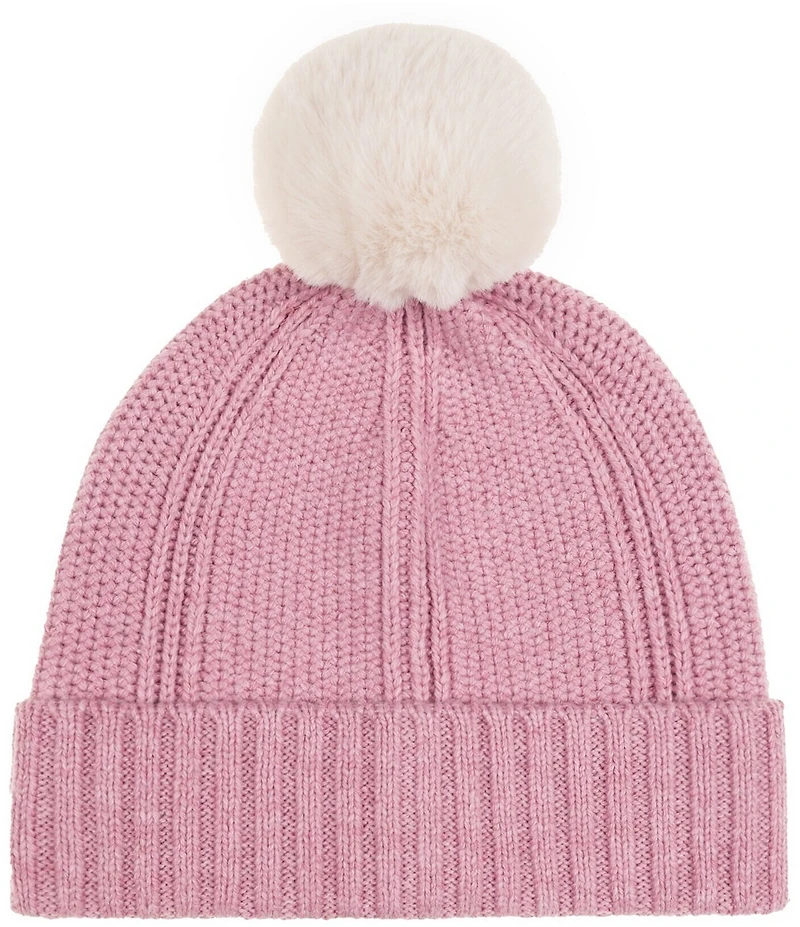 Echo Arched Ribbed Pom Beanie
