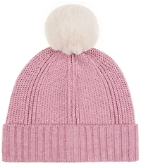 Echo Arched Ribbed Pom Beanie