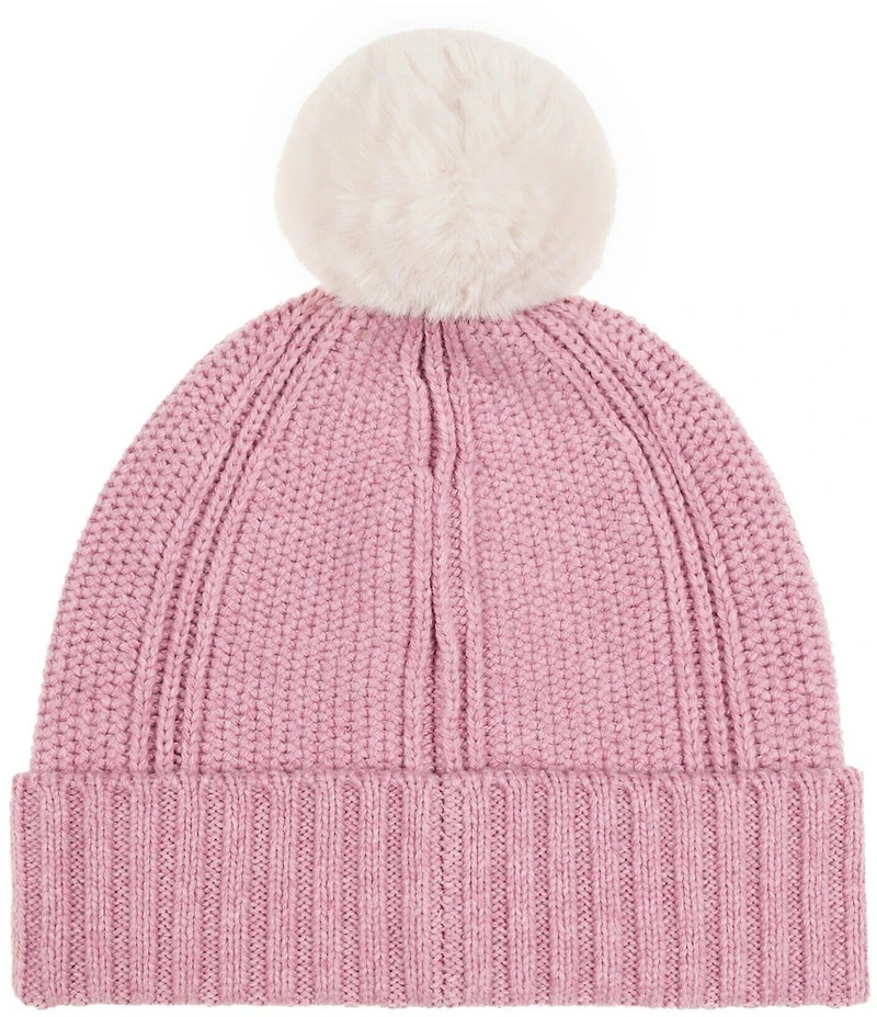 Echo Arched Ribbed Pom Beanie
