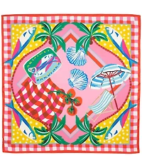 Echo Beach Picnic Silk Square Scarf