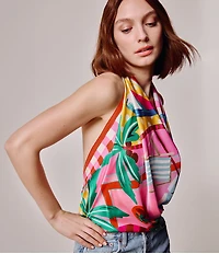 Echo Beach Picnic Silk Square Scarf