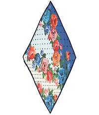 Echo Classic Rose Pleated Woven Diamond Scarf