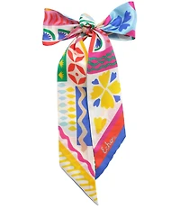 Echo Coastal Collage Silk Ribbon Neckerchief Scarf