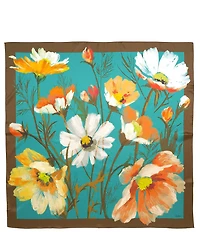 Echo Cosmos Floral Square Scarf