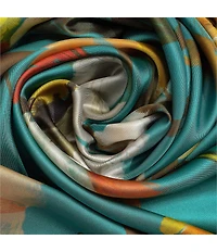Echo Cosmos Floral Square Scarf