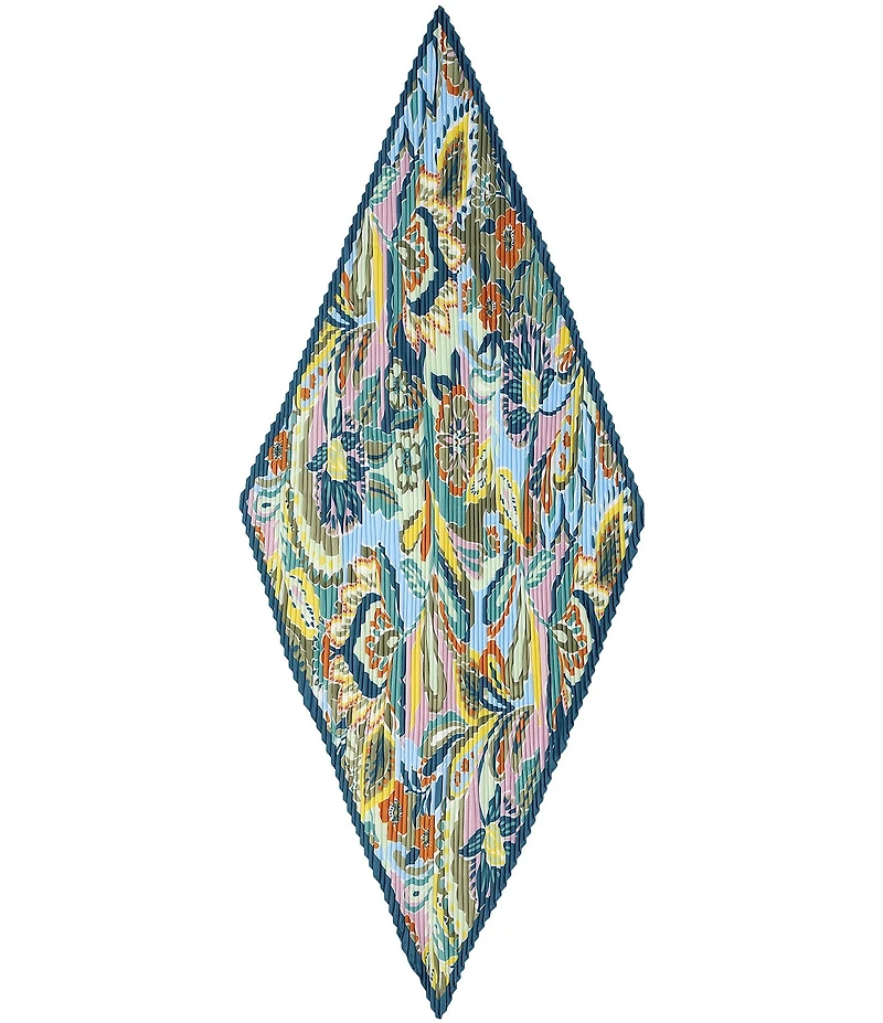 Echo Crazy Paisley Pleated Diamond Scarf