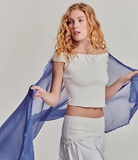 Echo Crinkle Scarf Wrap