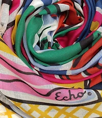 Echo Cubists Woven Square Scarf