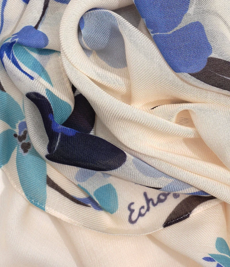 Echo Falling Flowers Scarf Wrap