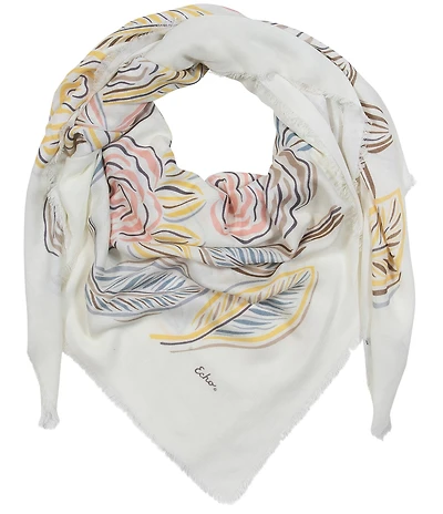 Echo Gestural Rose Square Scarf