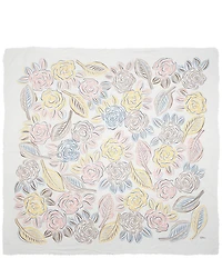 Echo Gestural Rose Square Scarf