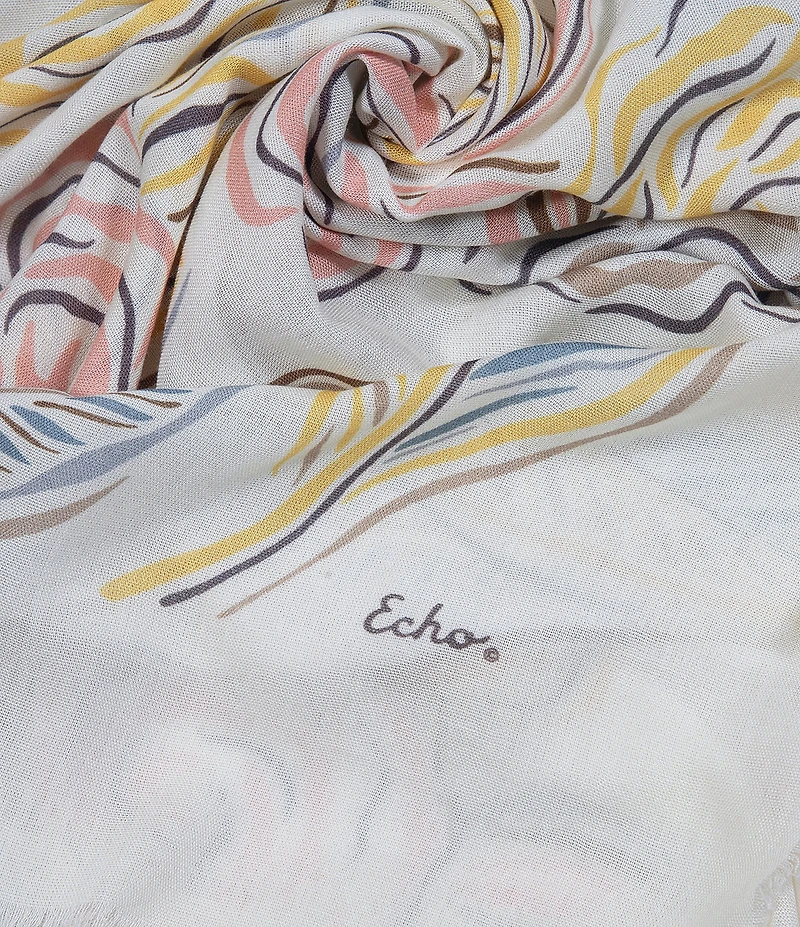 Echo Gestural Rose Square Scarf