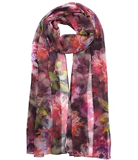Echo Hazy Floral Crinkle Scarf Wrap