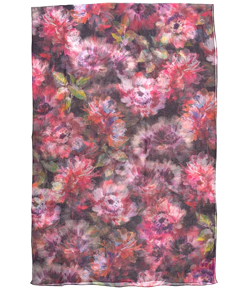 Echo Hazy Floral Crinkle Scarf Wrap