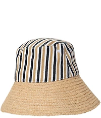Echo Montauk Stripe Raffia Bucket Hat