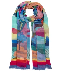 Echo Painterly Landscape Woven Wrap