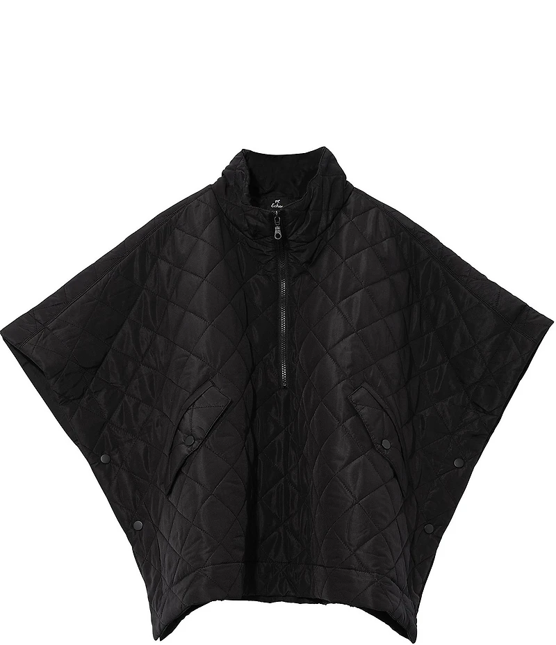 Echo Quilted Quarter Zip Poncho