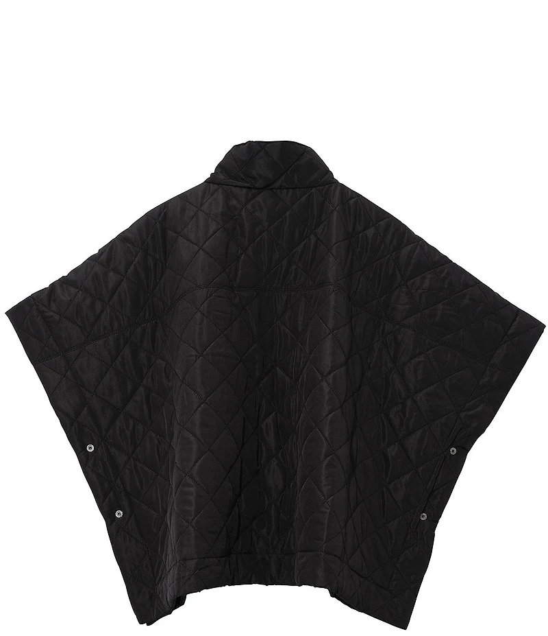 Echo Quilted Quarter Zip Poncho