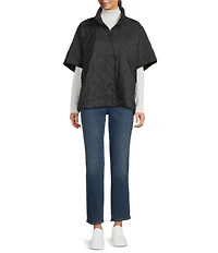 Echo Quilted Quarter Zip Poncho