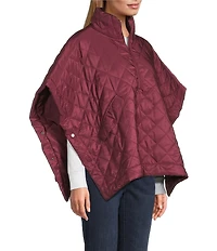 Echo Quilted Quarter Zip Poncho